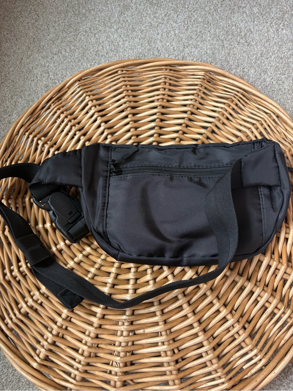 The Foldie Black Foldable Travel Hands Free Cut Resistant Crossbody - Picture 9 of 10